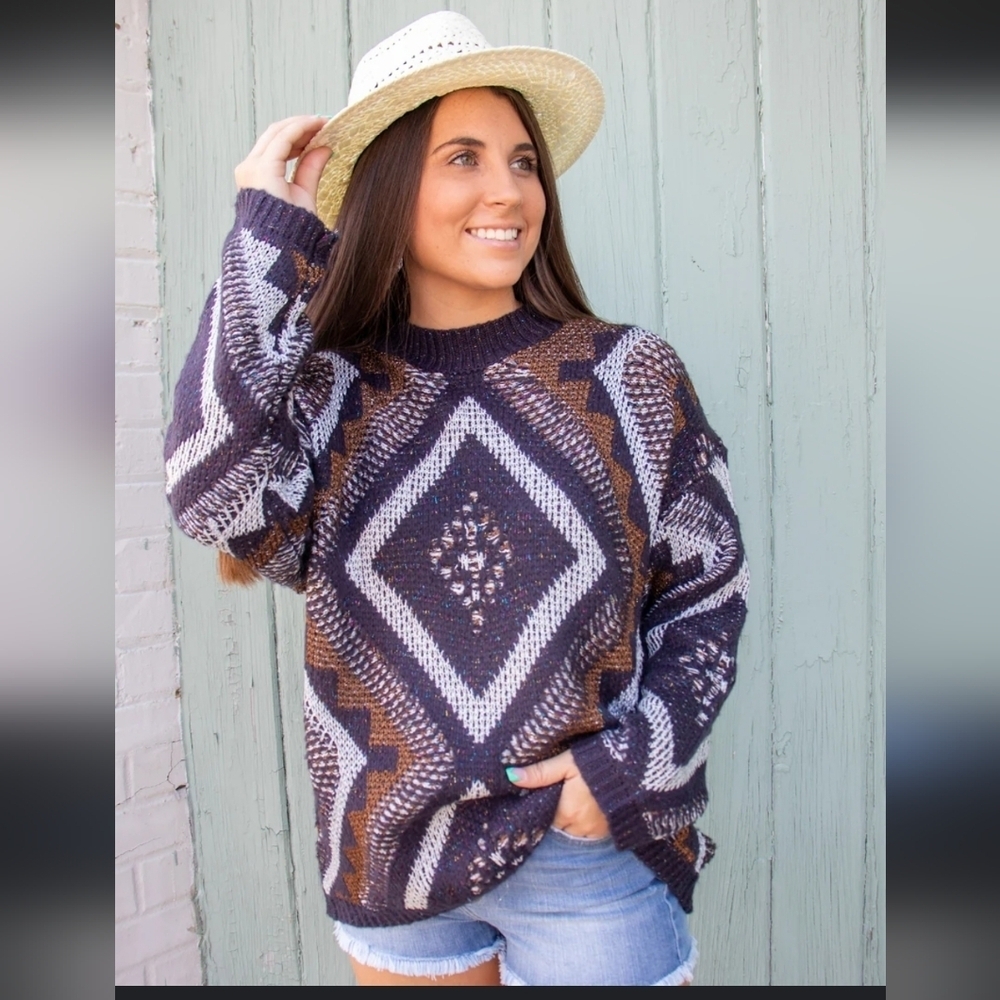 Wanna B Metallic Sweater - New w/tags!